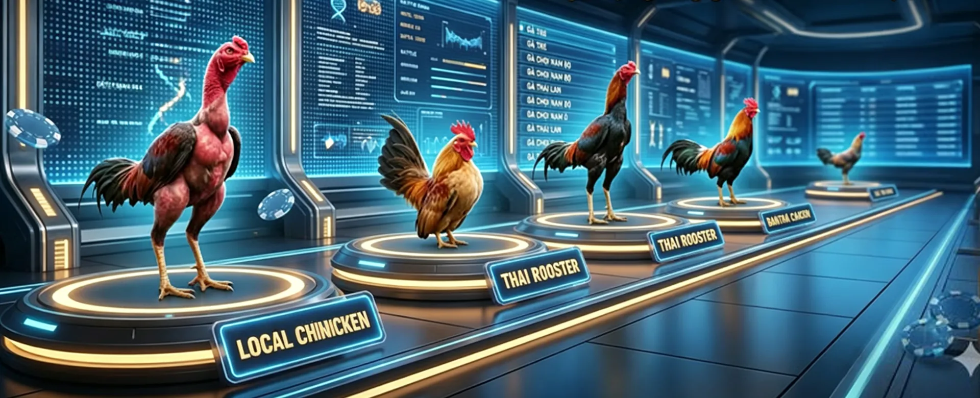 Player's view of an online poker table with golden chips and cards, highlighting the thrilling playtime experience