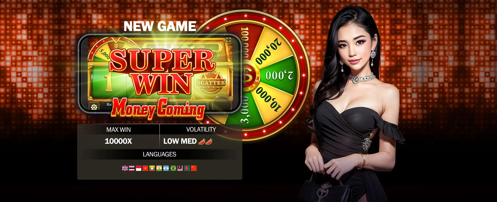 Dynamic hero banner featuring ah88 arcade games
